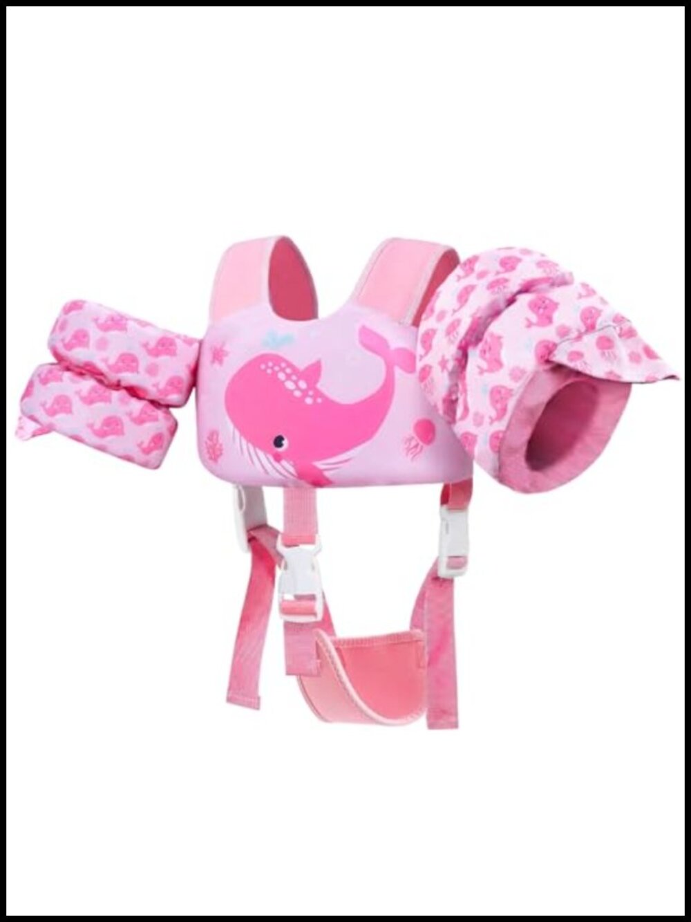 Toddler Swim Vest Floaties 24-66 lbs Detachable Crotch Strap